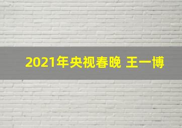 2021年央视春晚 王一博